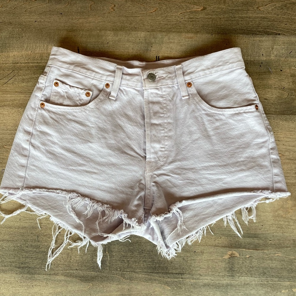 LEVI'S WOMEN'S 501 HIGH RISE ORIGINAL DENIM JEAN SHORTS